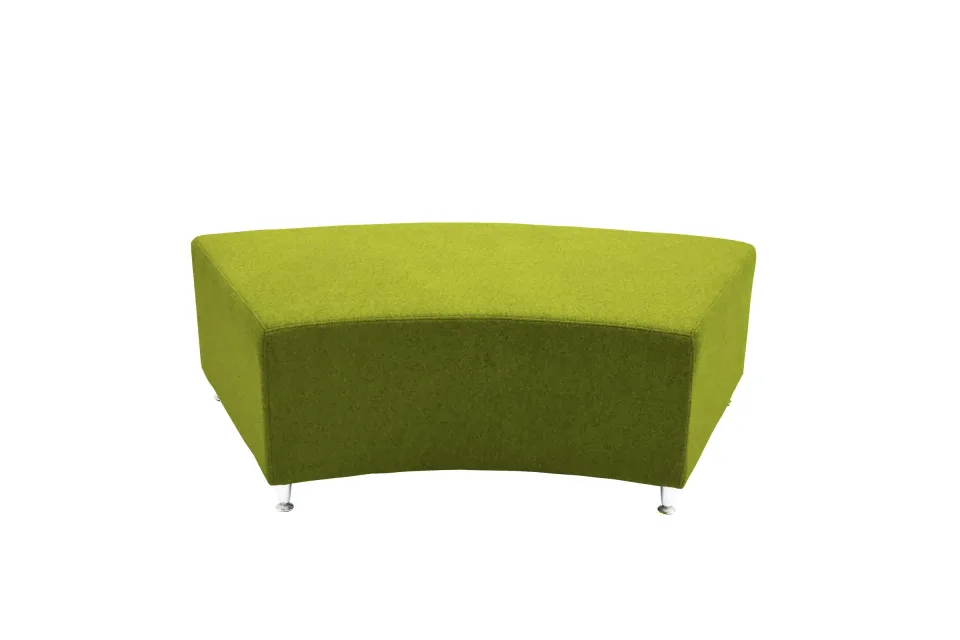 Taburet Ottoman RFG Zara, material textil, 1390-870 x 670 x 410 mm, verde