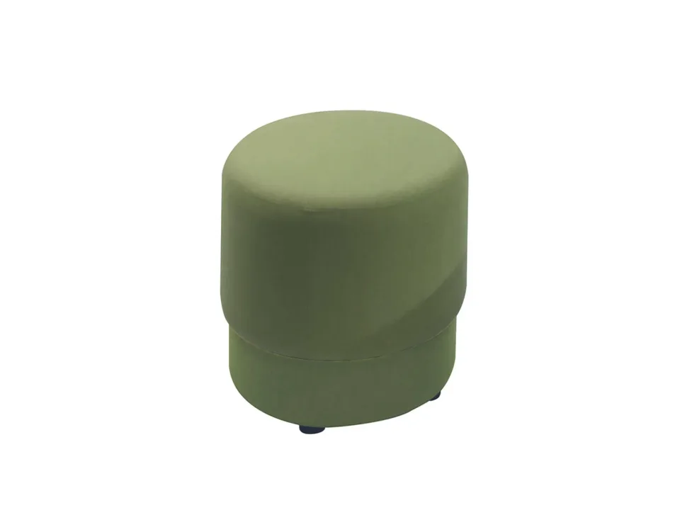 Puf RFG Zara, rotund, material textil, 450 x 450 x 450 mm, verde