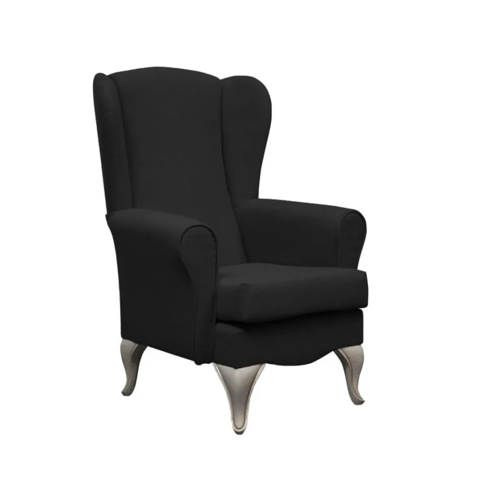 Fotoliu Classic, 800 x 750 x 1120-1140 mm, negru