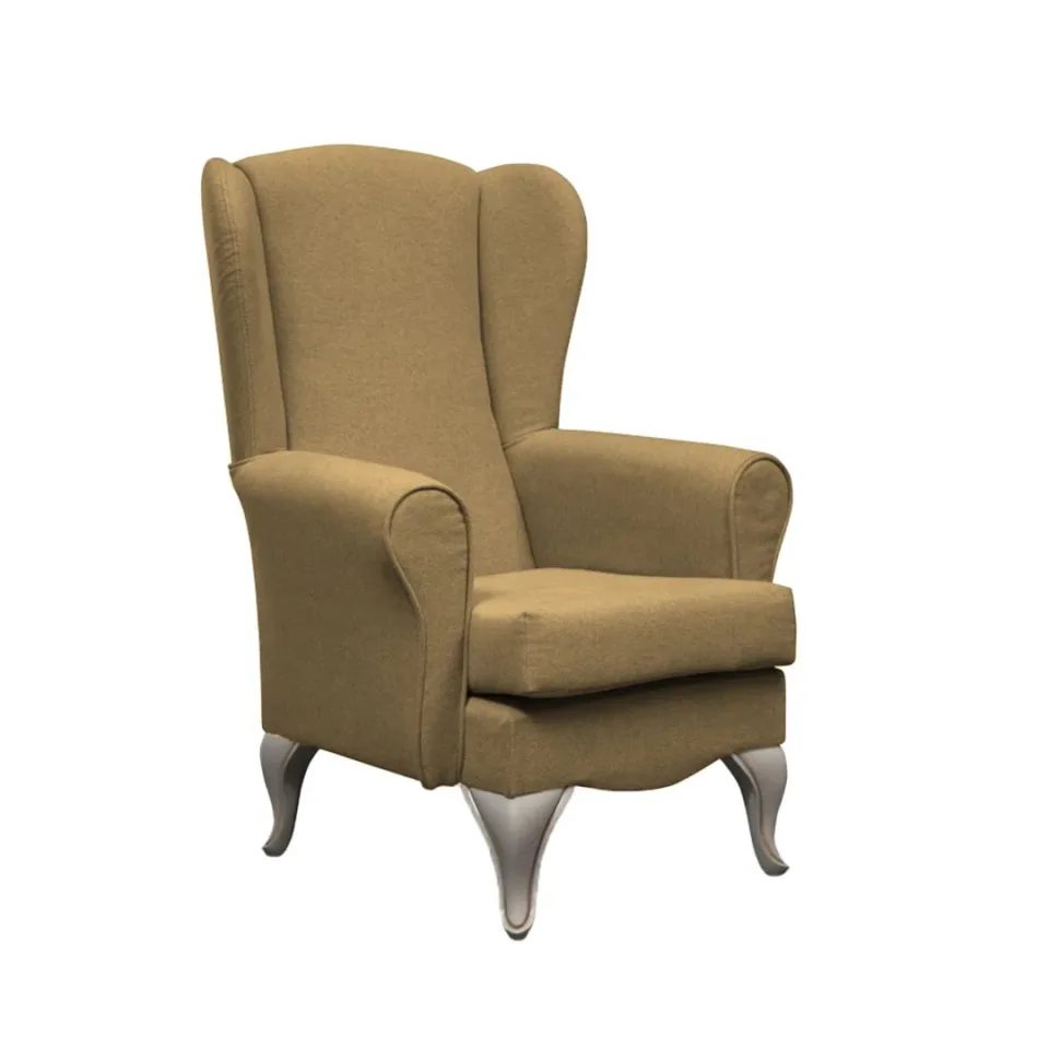 Fotoliu Classic, 800 x 750 x 1120–1140 mm, galben