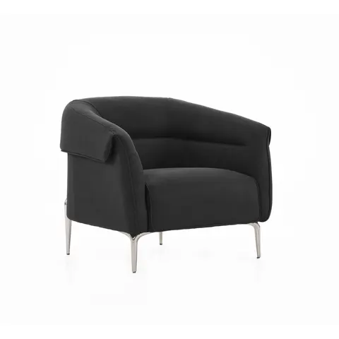 Fotoliu RFG Megan, cu brațe, textil, 890 x 820 x 740 mm, negru