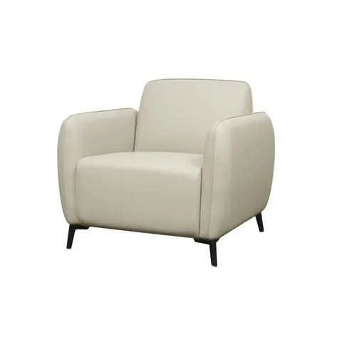 Fotoliu RFG Lisa, piele ecologică, 830 x 750 x 780 mm, gri deschis