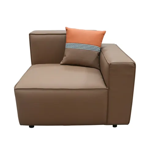 Modul RFG Kiano, stânga, piele eco, 950 ? 880 ? 740 mm, maro