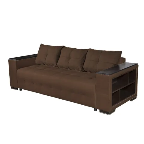 Canapea triplă Leon Pocket, 2270 x 930 x 830 mm, maro