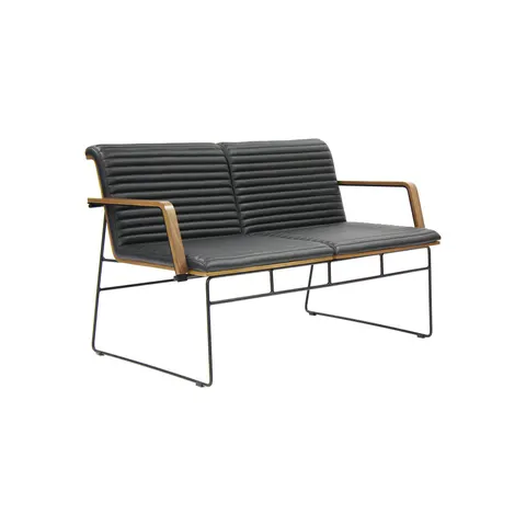 Fotoliu RFG Cassa 02, piele eco, negru