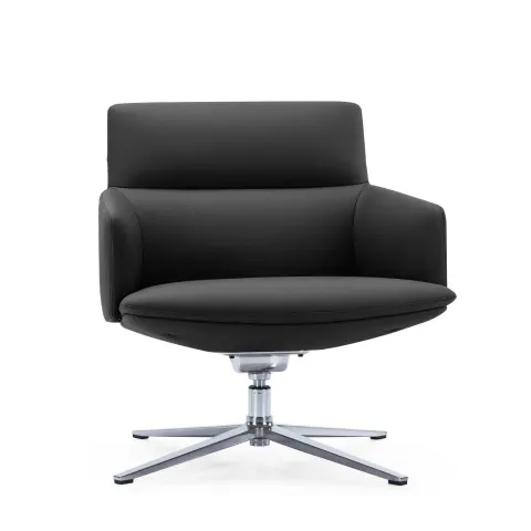 Fotoliu RFG Ray, eco-piele, negru