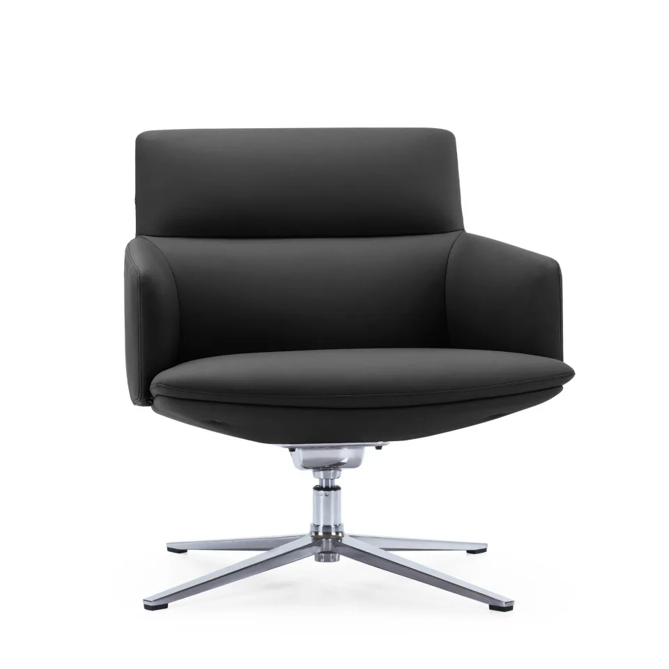 Fotoliu RFG Ray, eco-piele, negru