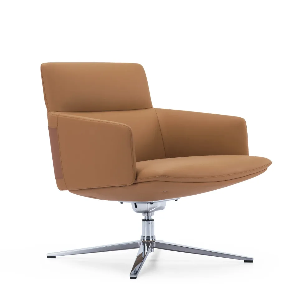 Fotoliu RFG Armchair Ray, piele ecologică, maro