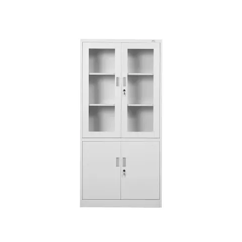 Dulap medical RFG cu uși din sticlă, 90 x 40 x 185 cm, alb