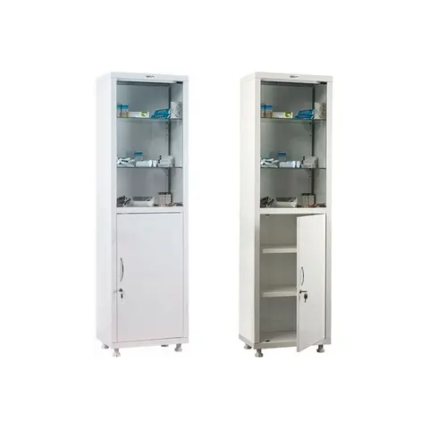 Dulap medical, 500 x 320 x 1755 mm, alb
