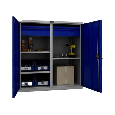 Dulap pentru scule TS1095 100302, 950 x 500 x 1000 mm, albastru-gri