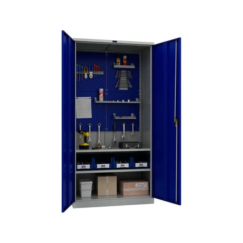 Dulap pentru unelte TS1995 042000, 950 x 500 x 1900 mm, albastru-gri