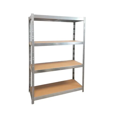 Raft RFG, metalic, cu 4 polițe, 1200 x 500 x 1920 mm, MDF, capacitate până la 300 kg