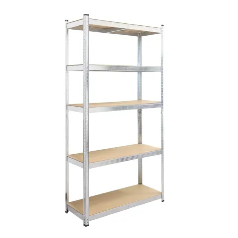 RFG Raft cu rafturi, metal, 5 rafturi, 900 x 300 x 2460 mm, MDF, până la 200 kg