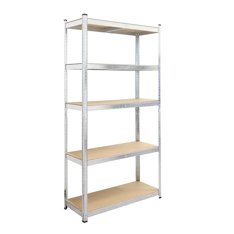 RFG Raft cu rafturi, metal, 5 rafturi, 900 x 300 x 2460 mm, MDF, până la 200 kg