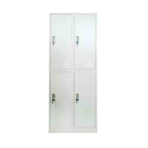 Dulap RFG, metalic, dublu, cu patru compartimente, 60 x 45 x 185 cm