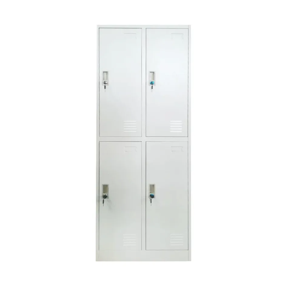 Dulap RFG, metalic, dublu, cu patru compartimente, 60 x 45 x 185 cm