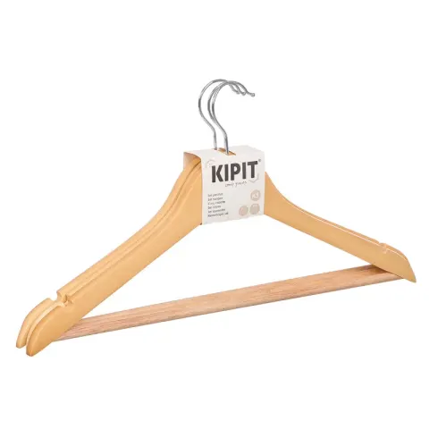 Umeraș Kipit pentru haine, natural, 3 buc