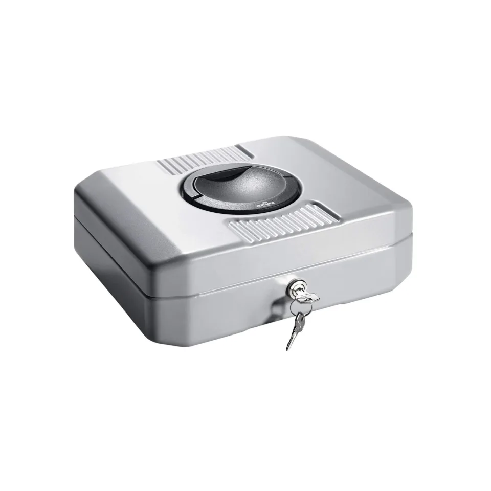 Casetă pentru bani Durable Uroboxx, euro, mărimea S, gri