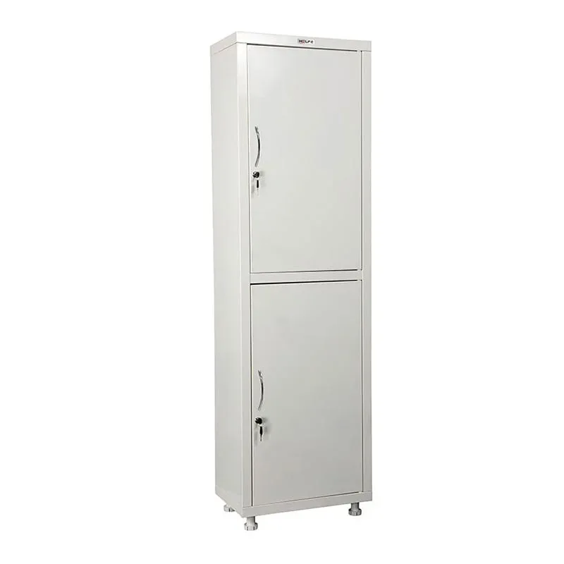 Cabinet, medical, 500 x 320 x 1650-1750 mm, metal alb