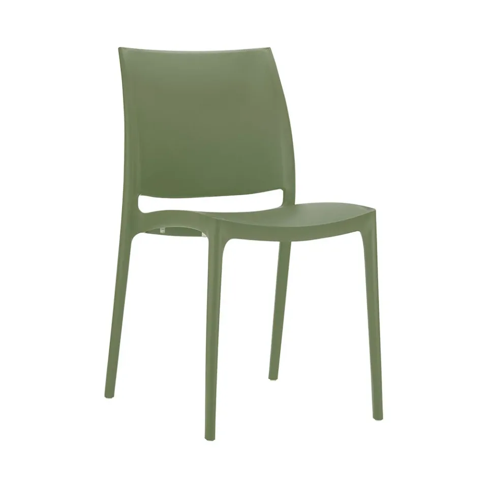 Scaun RFG Milano, Plastic, Verde închis