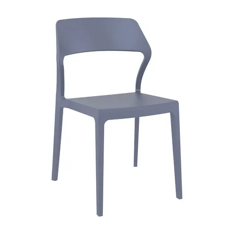 Scaun RFG Snow, plastic, gri închis