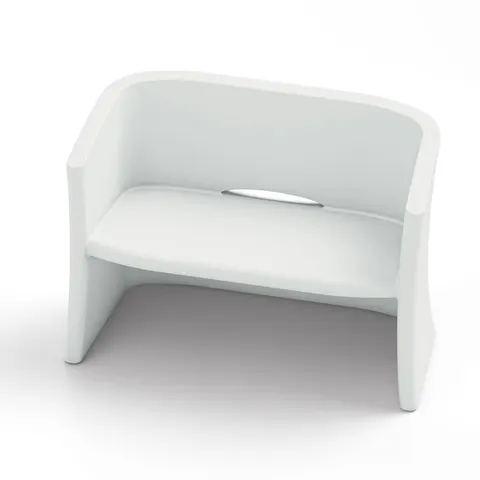Canapea dublă Lyxo Breeze, 1160 x 580 x 800 mm, albă