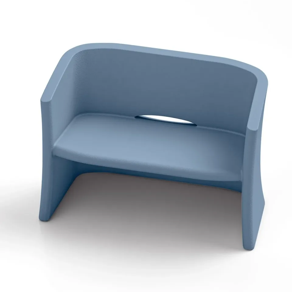 Lyxo Sofa Double Breeze, 1160 x 580 x 800 mm, albastru deschis