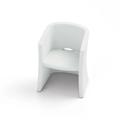 Fotoliu Lyxo Breeze, 650 x 580 x 800 mm, alb