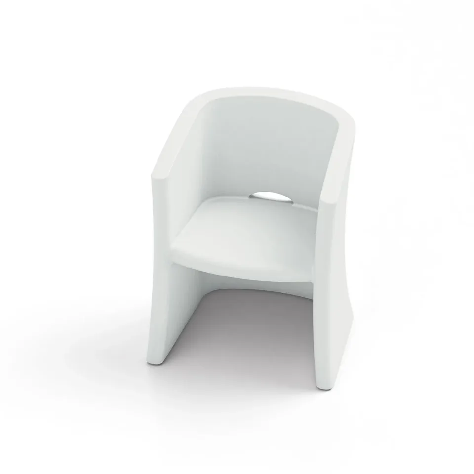Fotoliu Lyxo Breeze, 650 x 580 x 800 mm, alb