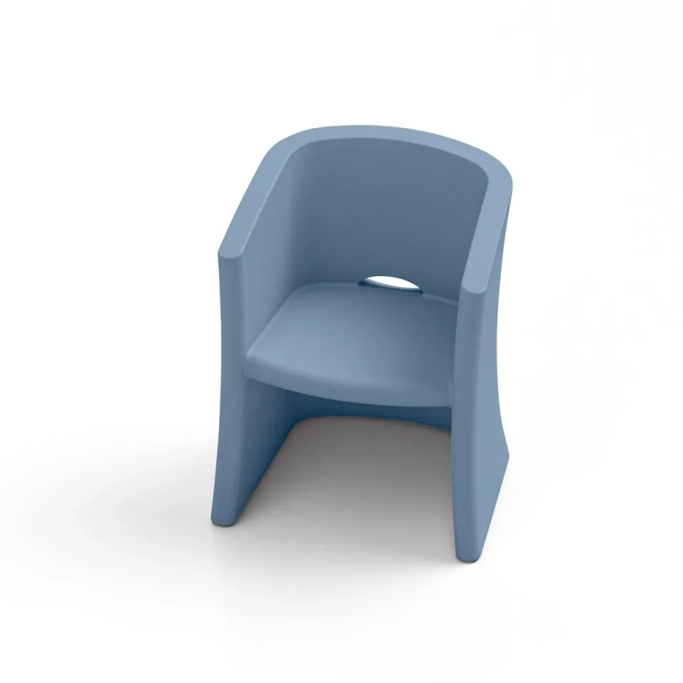 Fotoliu Lyxo Breeze, 650 x 580 x 800 mm, albastru deschis