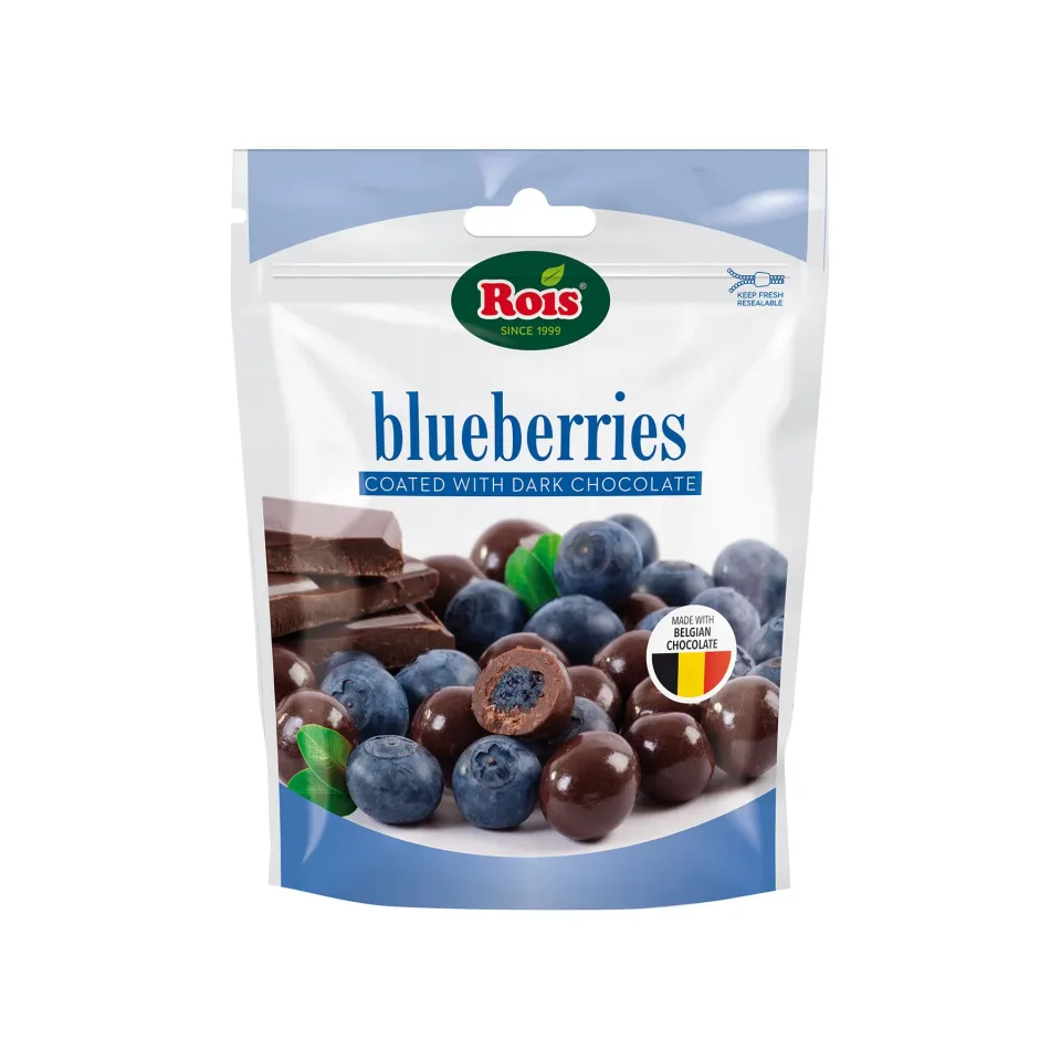Rois Choco blueberry, cu ciocolată neagră, 100 g