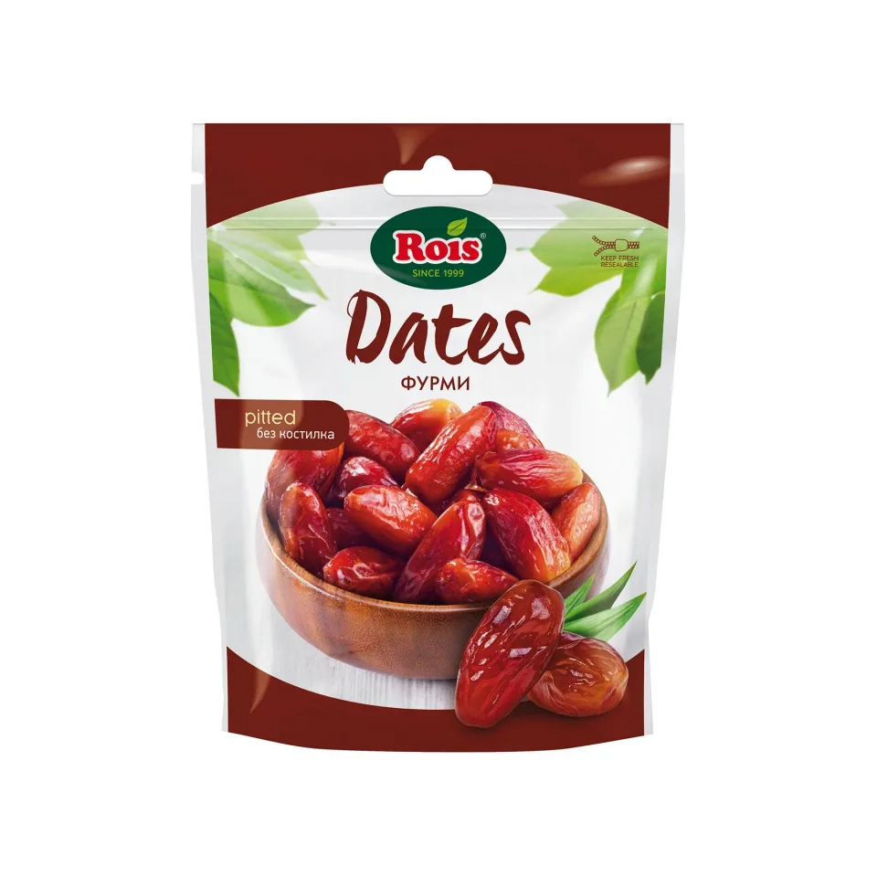 Rois Dates, uscate, fără sâmburi, 120 g