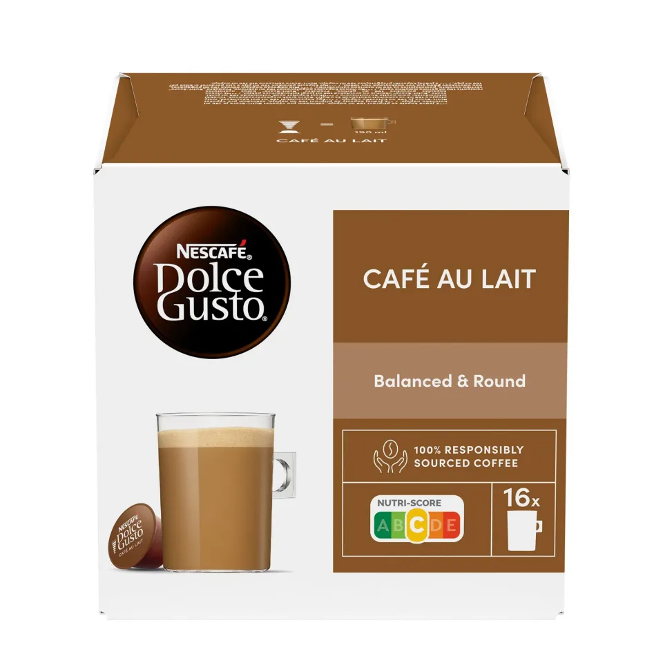 Capsule de cafea Nescafe Dolce Gusto Cafe Au Lait, 16 bucăți