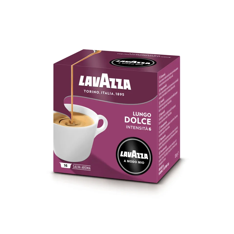 Capsule de cafea Lavazza A Modo Mio Lungo Dolce, 16 buc