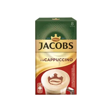 Jacobs cafea instant Cappuccino, plic, 14.4 g, 8 buc.