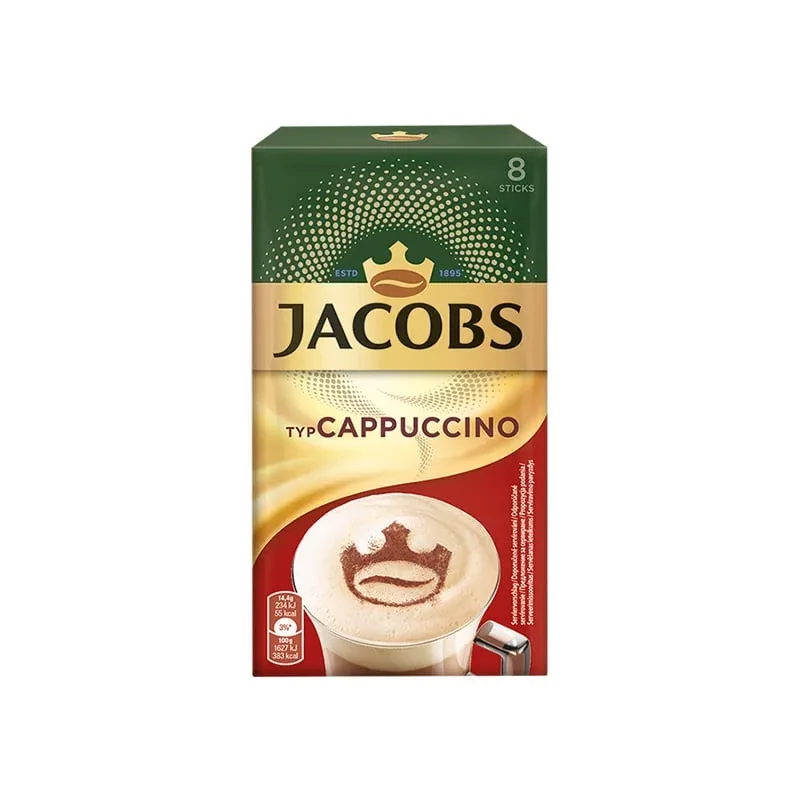 Jacobs cafea instant Cappuccino, plic, 14.4 g, 8 buc.