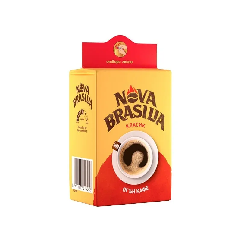 Cafea măcinată Nova Brasilia Classic, 200 g