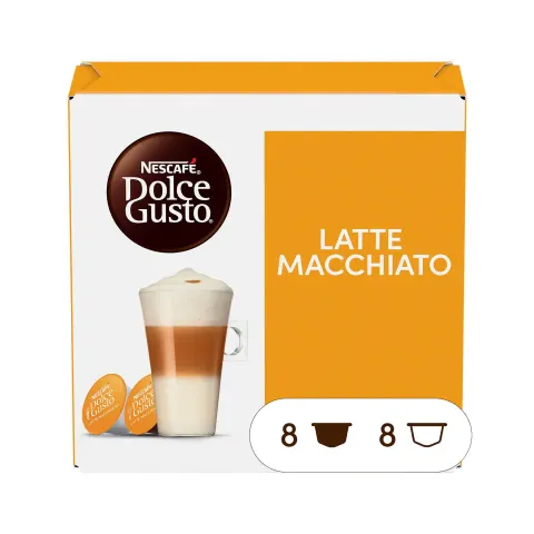 Capsule de cafea Nescafe Dolce Gusto Latte Macchiato, 16 bucăți