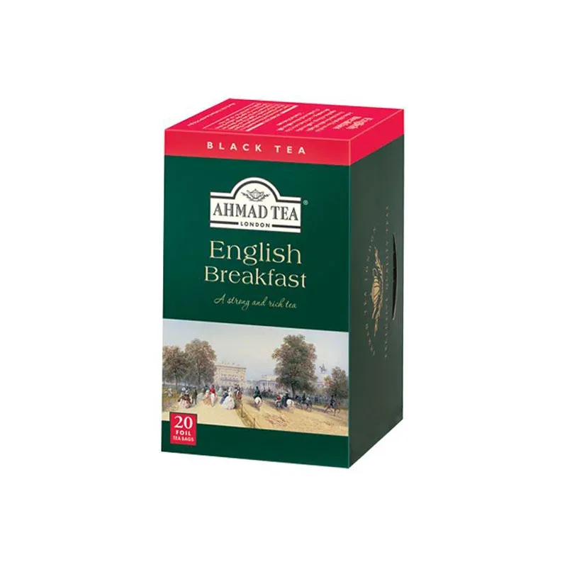Ahmad Tea „English Breakfast”, negru, 2 g, plic, 20 buc