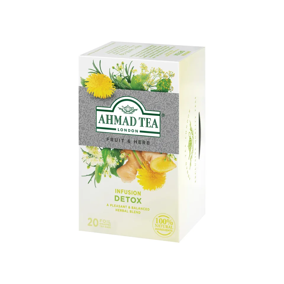 Ahmad Tea „Detox”, fructe și plante, 2 g, în plic, 20 buc.
