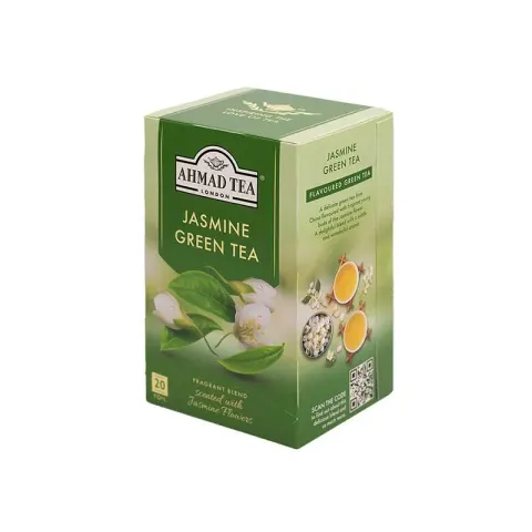 Ahmad Tea „Green Jasmine”, 2 g, plic de ceai, 20 bucăți