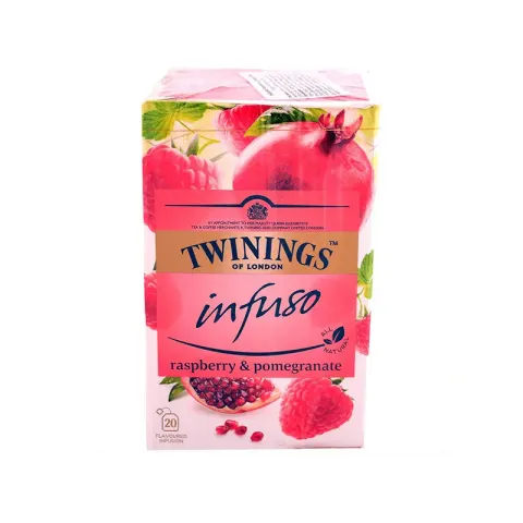 Twinings Tea „Zmeură & Rodie”, fructe, 2 g, plic, 20 bucăți