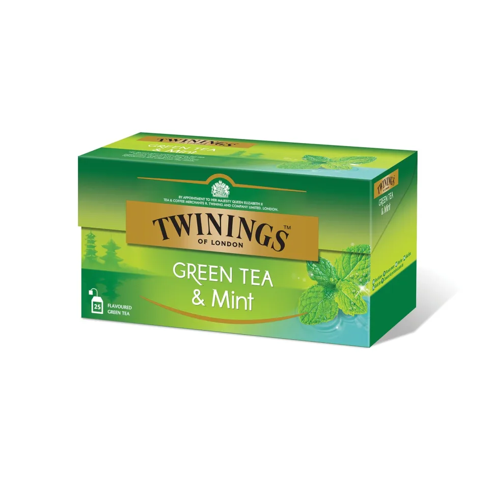 Twinings Tea „Green with mint”, 2 g, plic, 25 buc.