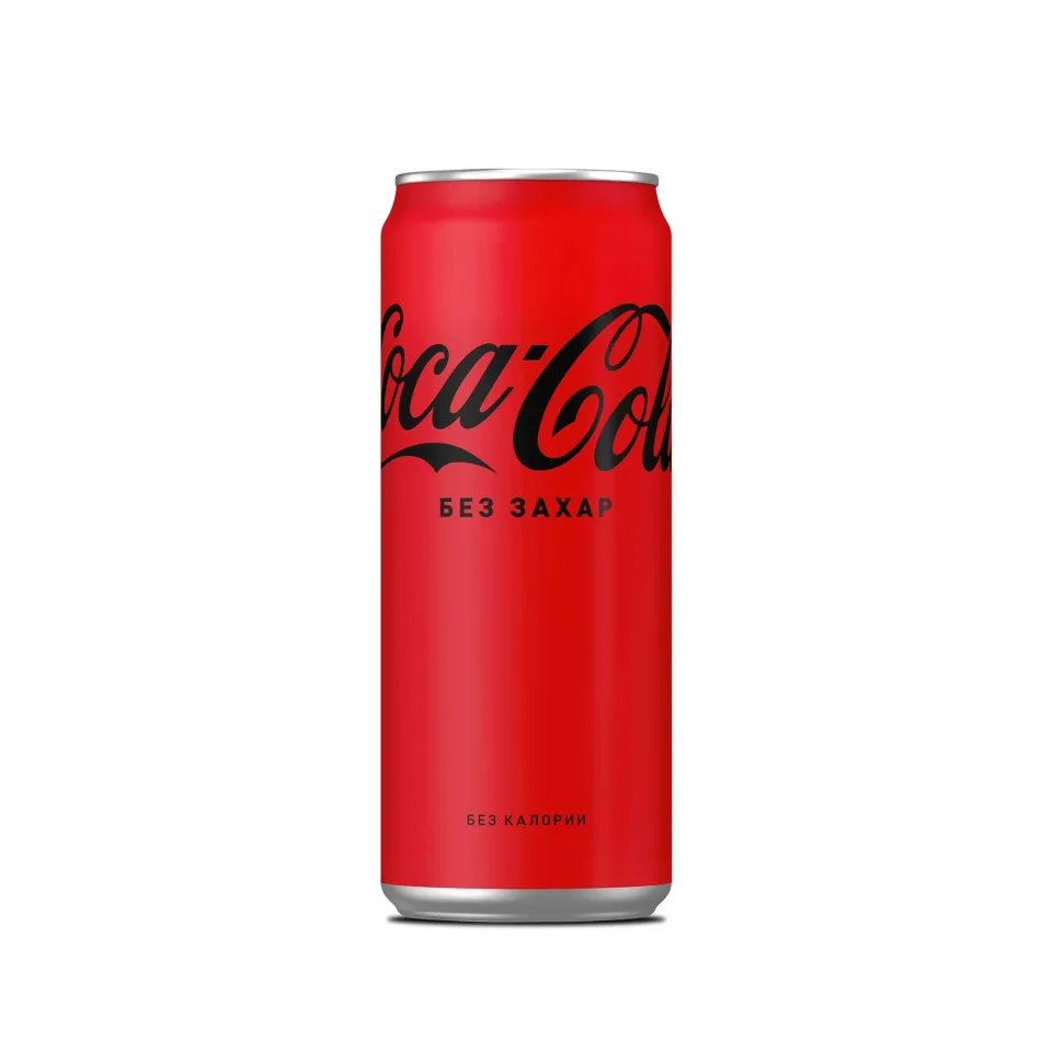 Băutură răcoritoare Coca-Cola Zero, fără zahăr, 330 ml, doză
