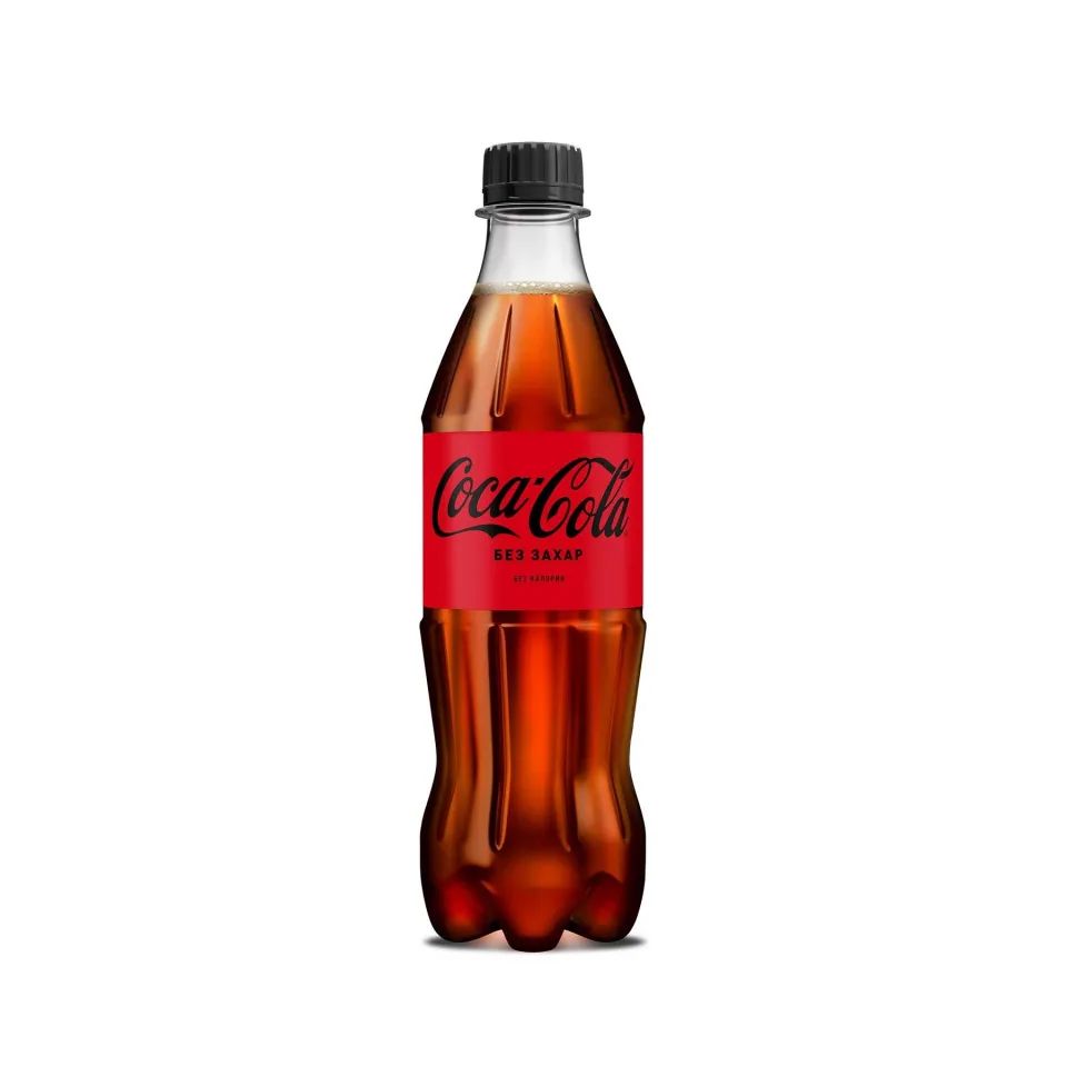 Băutură răcoritoare Coca-Cola Zero, fără zahăr, 500 ml, sticlă din plastic
