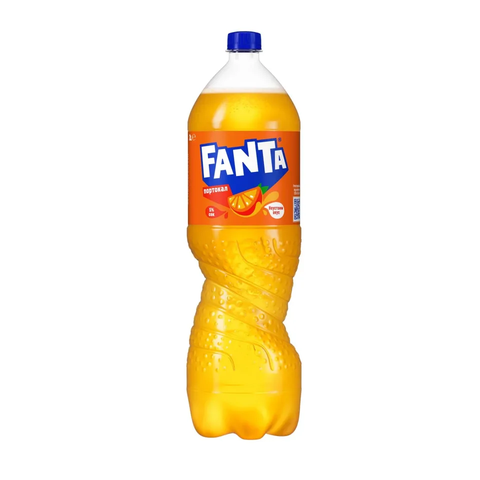 Fanta Băutură Carbogazoasă, portocale, 2 L, sticlă plastic