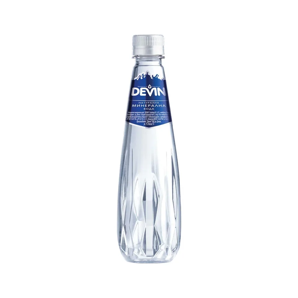 Apă minerală Devin Crystal Line, 330 ml, sticlă PET