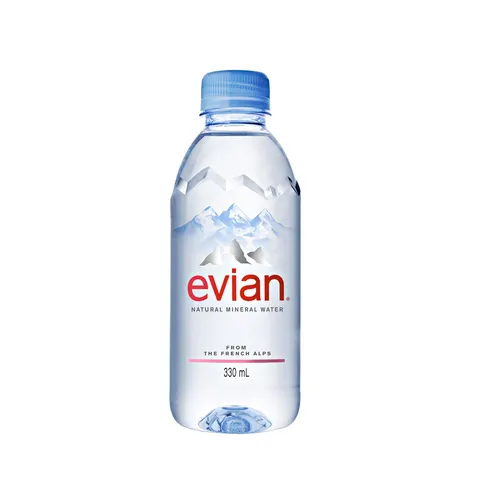 Apă minerală Evian, 330 ml, sticlă plastic