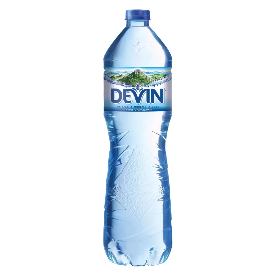 Apă minerală Devin, 1.5 L, sticlă din plastic